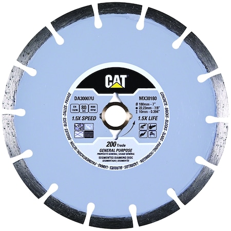 Caterpillar 200 Trade General Purpose 7-In Blade 180mm DA30007U